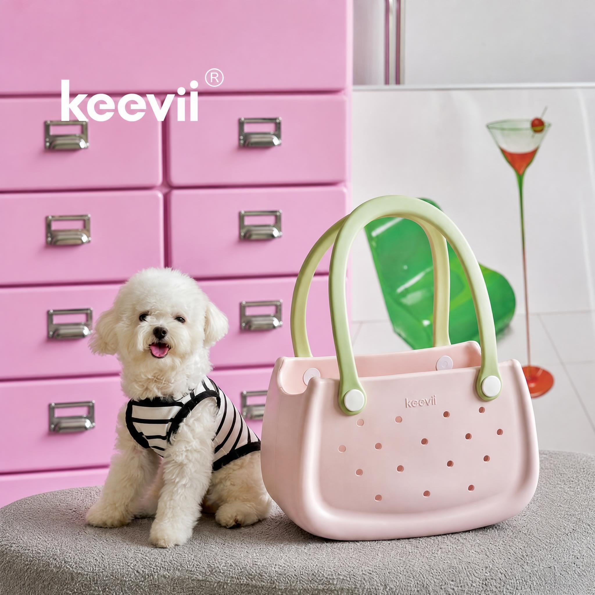 Keevii — розовая Hole Bag и собачка